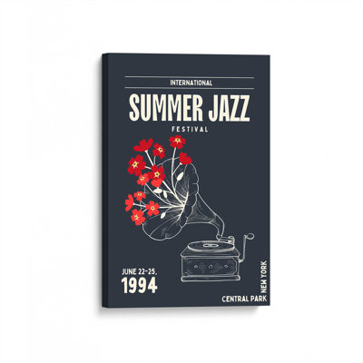 Summer Gazz Fest 1994 Poster Wrapped Canvas