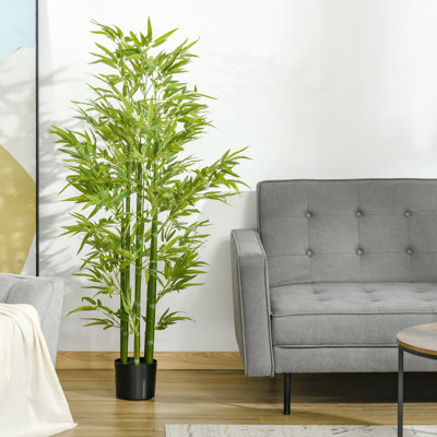Arbre de bambou artificiel 5 pi plante artificielle en pot de chambre de bébé