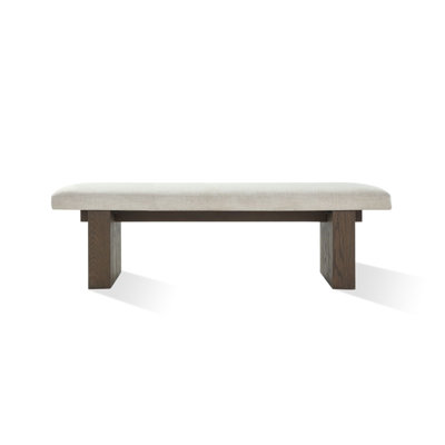 Leonna Linen Blend Upholstered Bench