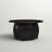 Tackett Fire Sense Gas Fire Pit Table ,Nylon Weather Cover & Clear Fire Glass - Bronze Finish - Round - 44"