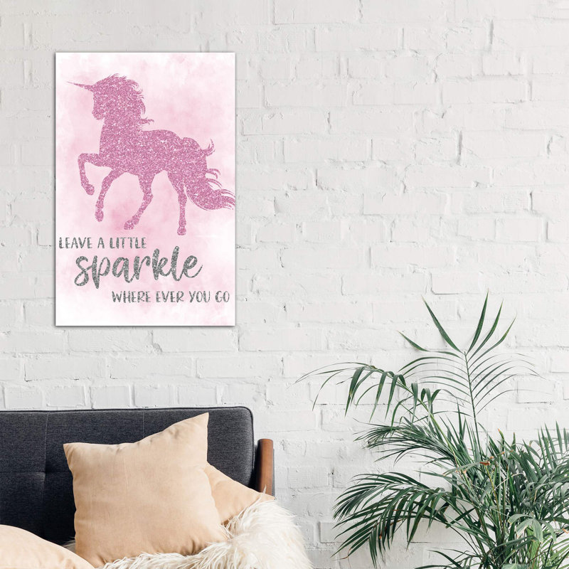 Sparkle by Natalie Carpentieri - Print on Canvas, 101.6 cm H x 66.04 cm W, Black Floater Framed