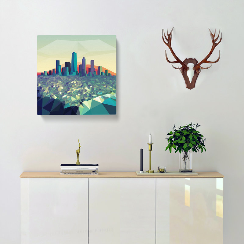 City Of Los Angeles Polygon - No Frame Print