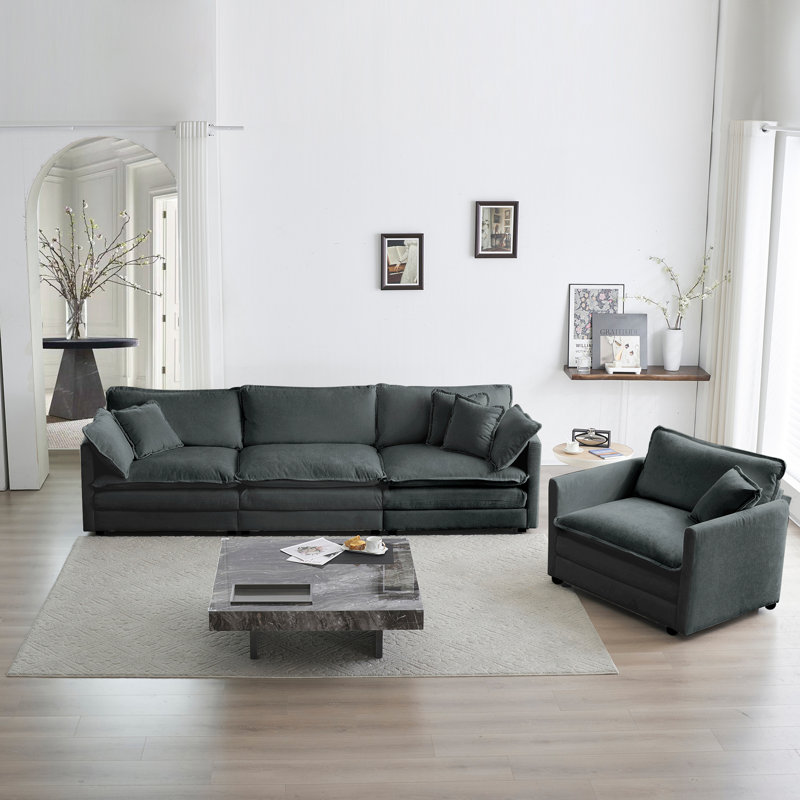 Chenille Modular Sectional Sofa
