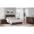 Ensemble de chambre à coucher 4 pièces avec deux tables de chevet, une commode et un grand lit