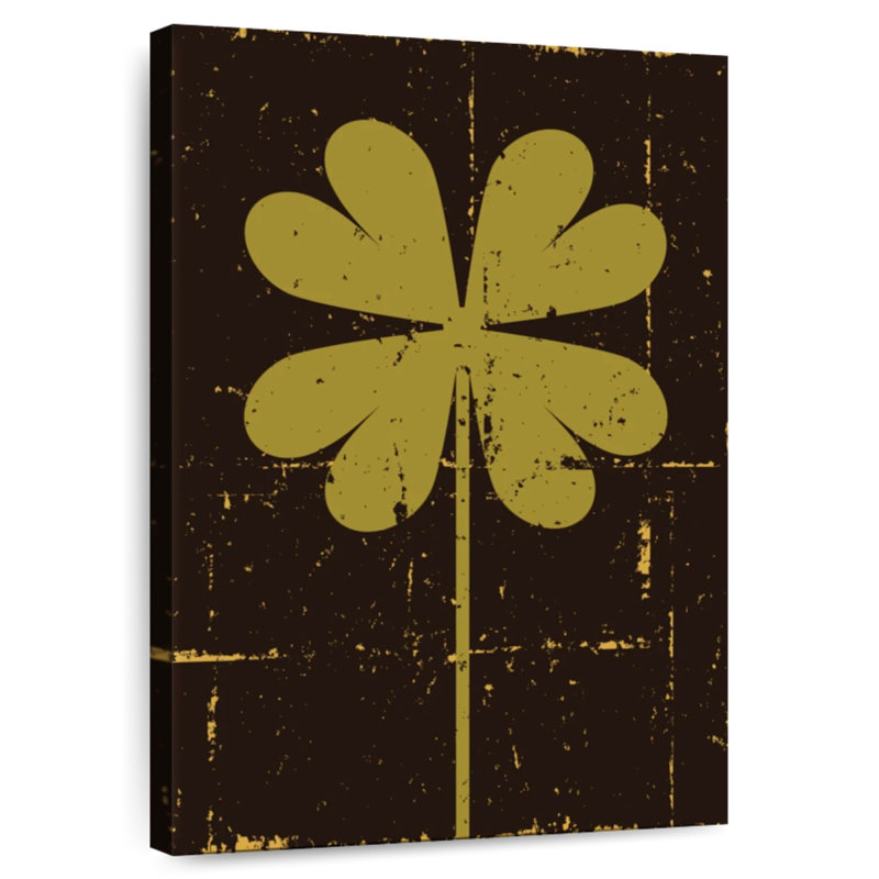 Harnek Grunge Clover, 24" H x 16" W