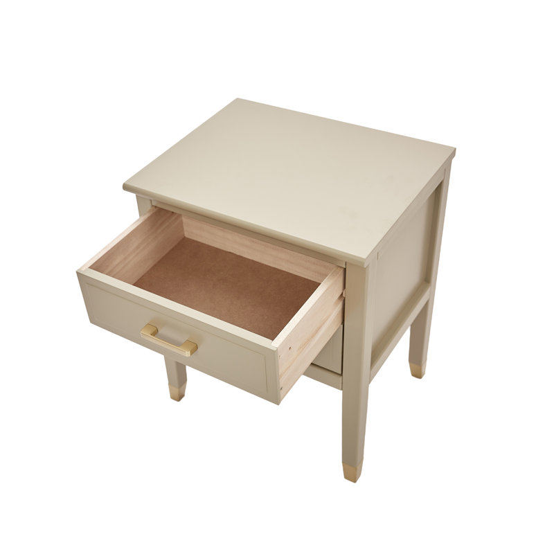 Cormac 50cm W Bedside Table, Clay