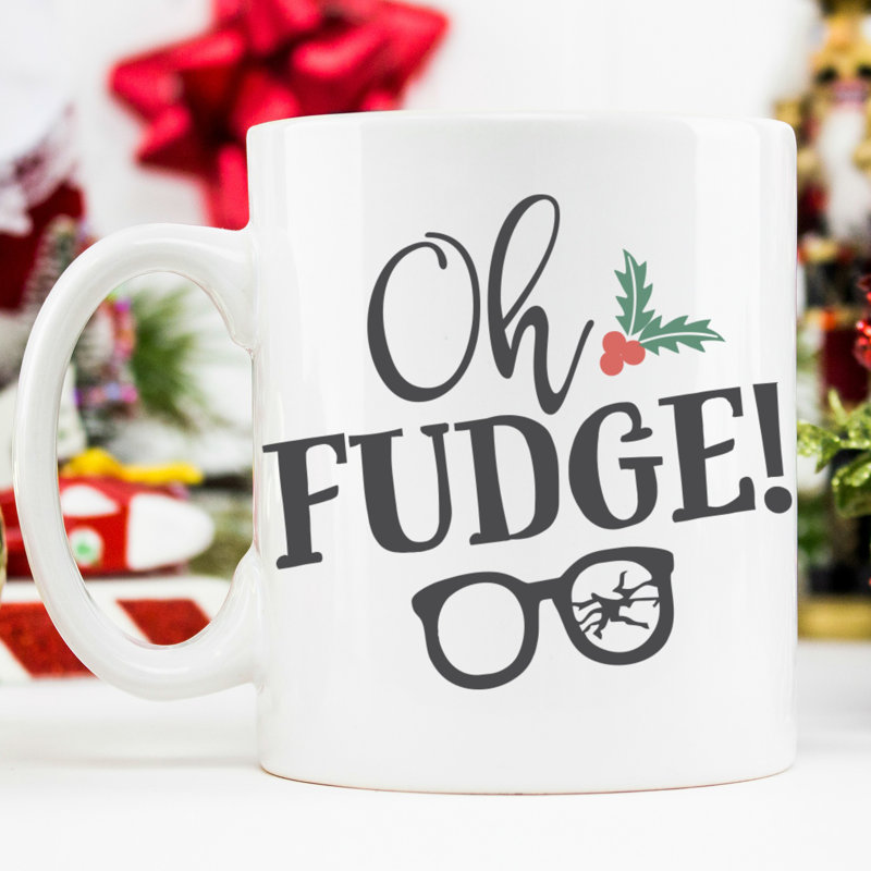 Grande tasse à café 11 oz christmas oh fudge