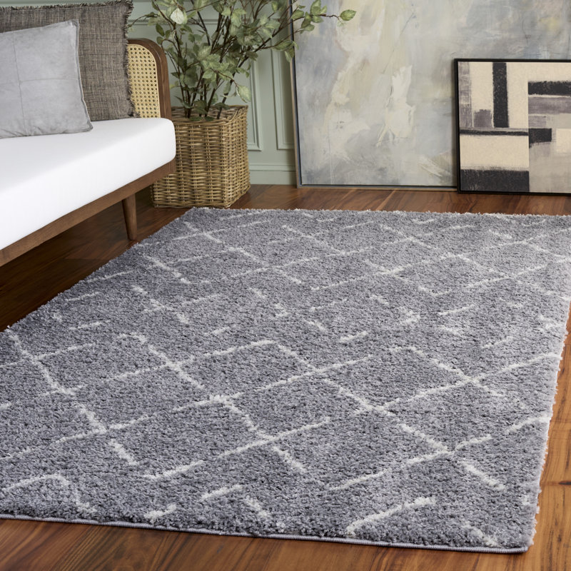 Tapis performance Angelka, Rectangle 5 pi 1 po x 7 pi 6 po, Grey/Ivory