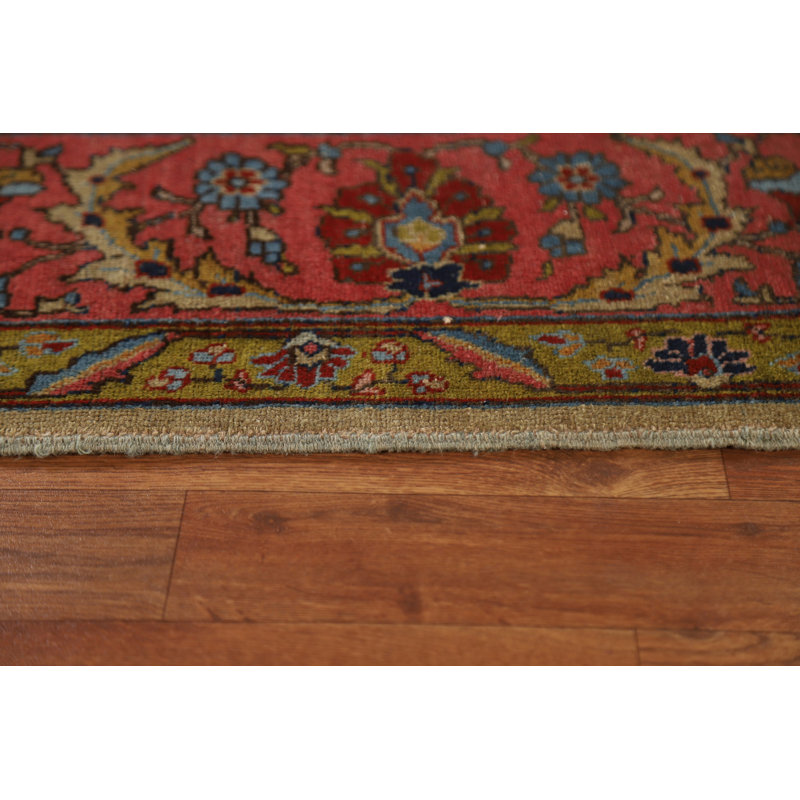 Surenity One-of-a-Kind 7'10'' X 10'6'' 1910s Wool Area Rug in Ivory