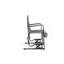 Chaise berçante de camping à bascule pliante pour l'extérieur avec accoudoirs solides et durables, porte-gobelet et dossier confortable - Gris-1193331957