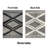 Contemporary Geometric Stripe Weather Resistant Reversible Indoor/Outdoor Area Rug-1548805332