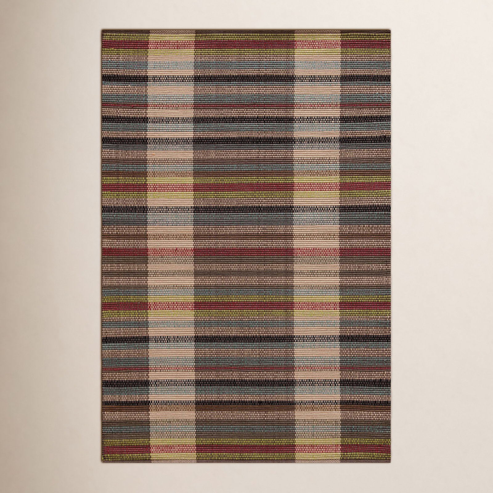 Swedish Rag Handwoven Indoor/Outdoor Rug, Rectangle 5' x 8'