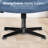 Taneha Wide Seat Armless Criss Cross Legged Office Desk Chair-106361503