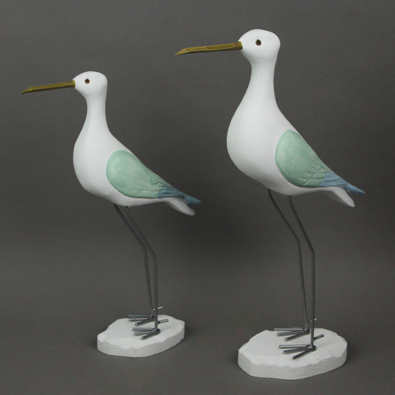 Ensemble de 2 statues en bois Gilliam