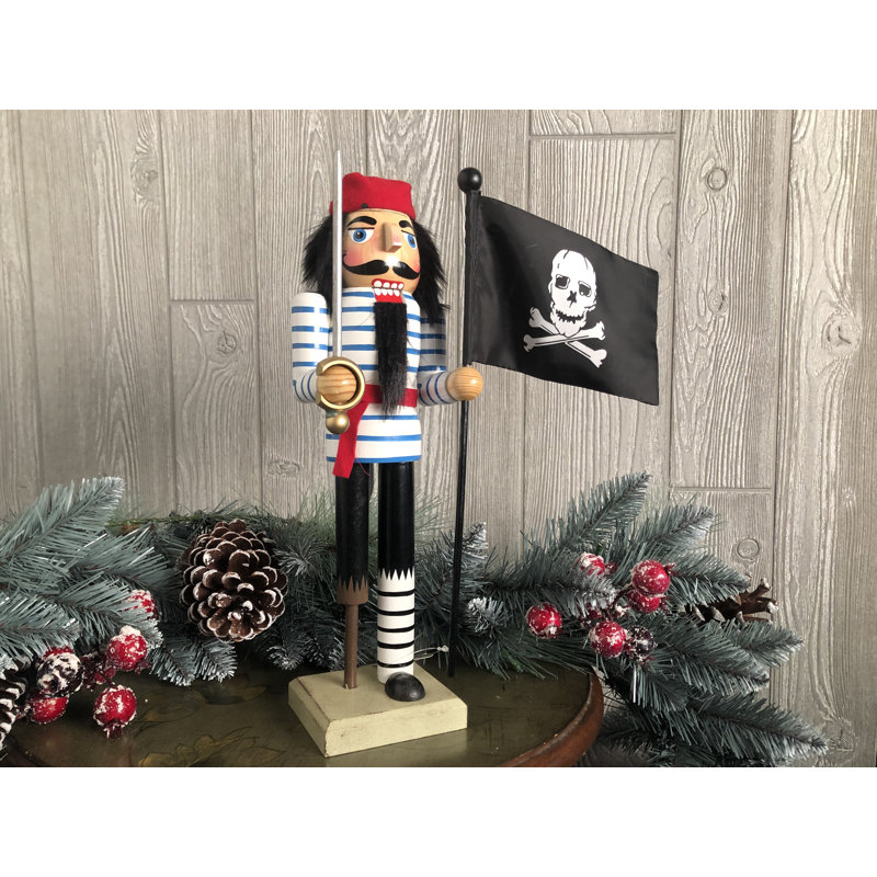 Christmas Nutcracker, 13.25" H x 4" W x 3.5" D