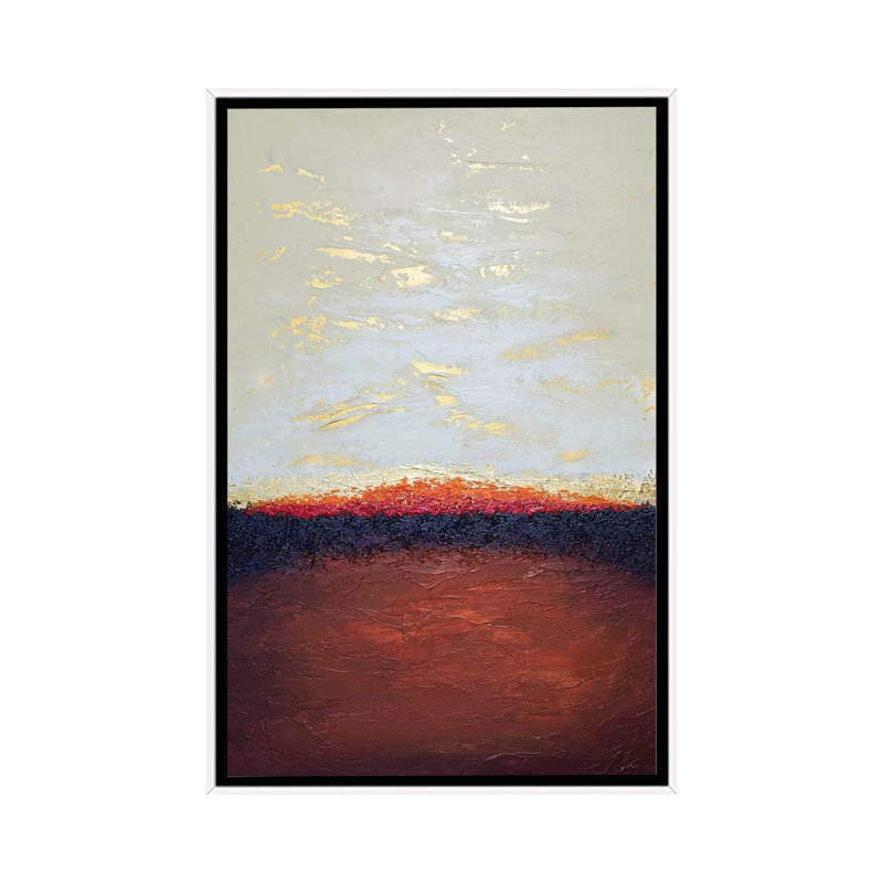 Deep Emergence - Print on Canvas, 66.04 cm H x 45.72 cm W, White Framed