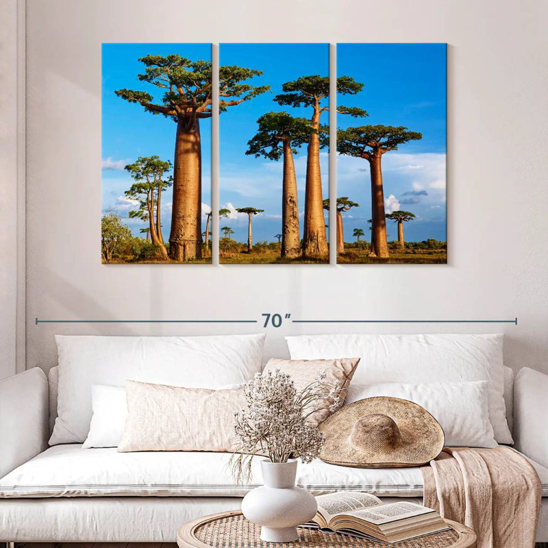 Morondava, forêt de Baobab, H 32 po x l 50 po