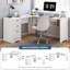 2 Piece Computer Desk Office Set