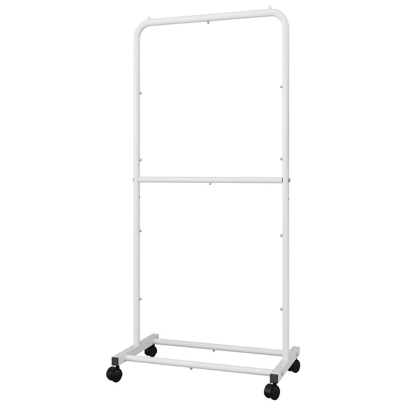 Katharin 29'' Metal Rolling Clothing Rack