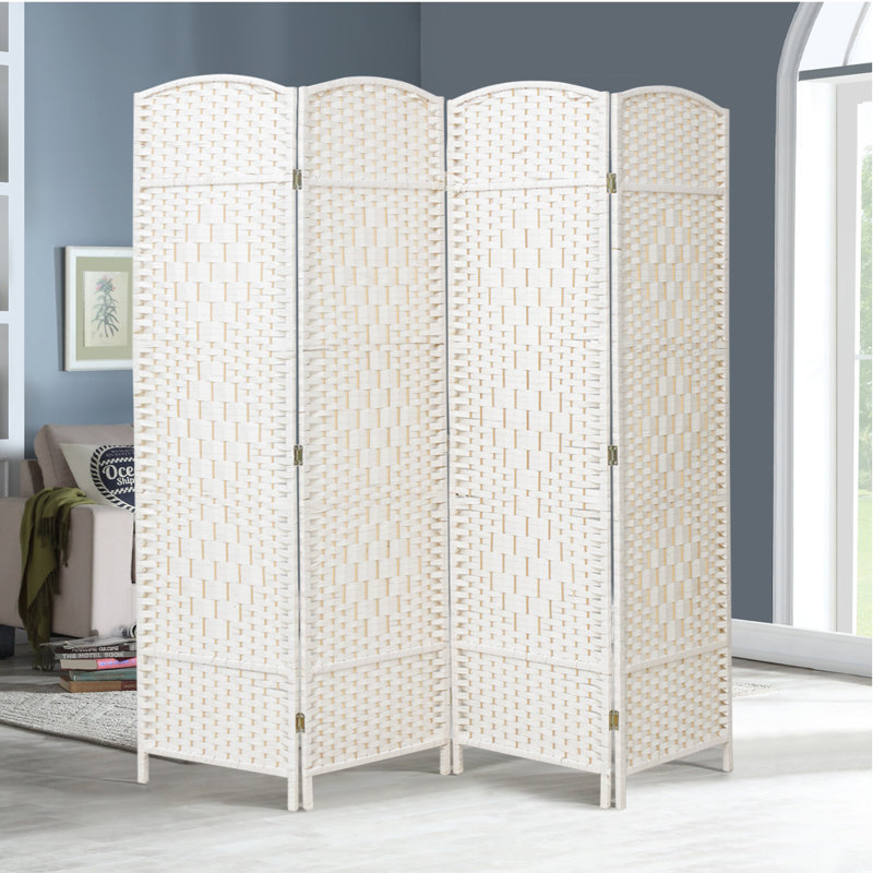 170cm H Folding Room Divider, 170" H x 160" W x 5" D