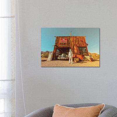 The Lonely Astronaut X 1 Piece Wrapped Canvas Wall Art