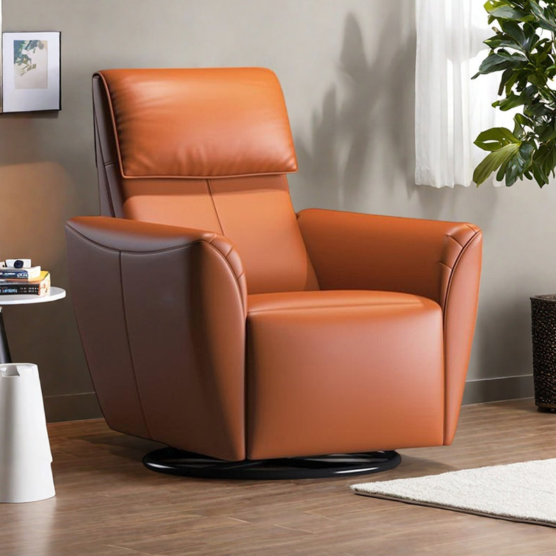 Modern Simple Home Ergonomic Functional Recliner, Orange