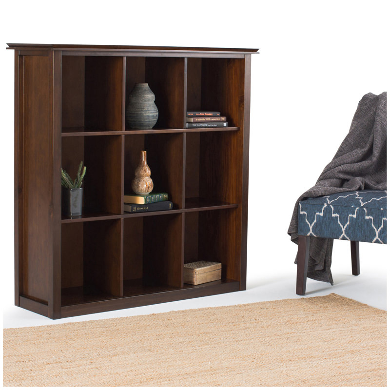 Artisan - Bibliothèque à 9 cubes et unité de rangement - Brun roux, Marron foncé