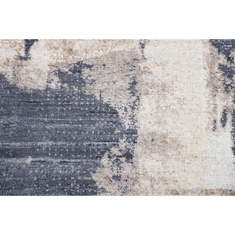Area Rug in Beige/Gray/Ivory, Rectangle 9' x 12'