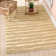 Nukri Hand Tufted Wool/Cotton/Viscose Striped Rug in Beige