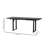 Black solid wood height-adjustable table-572662623