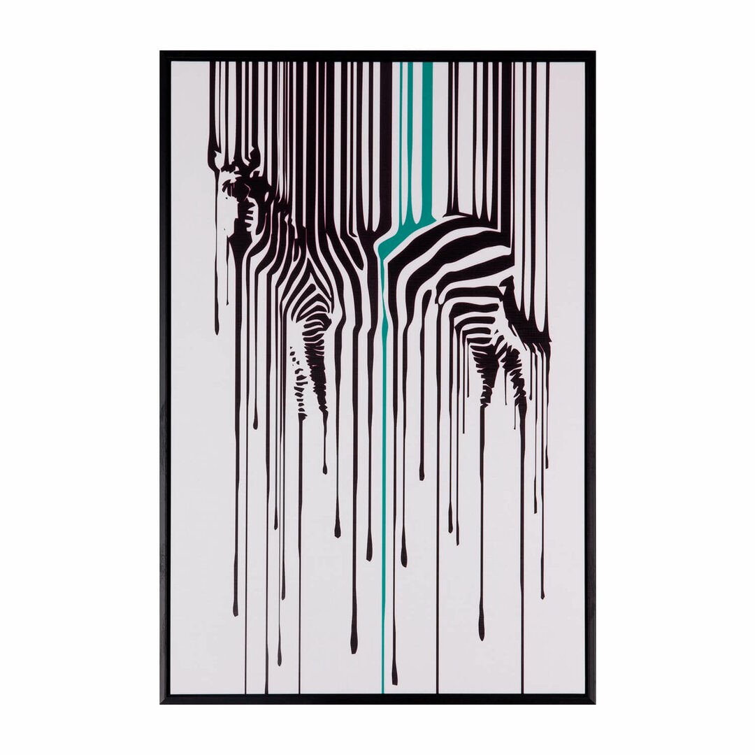 Gerahmtes Poster Zebra