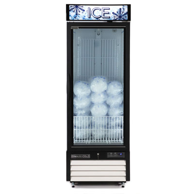 Congélateur de marchandise glacée à porte en verre Maxx 27 po, porte simple 23 pi. Cu.