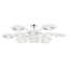Topaz 13 Light Semi Flush-298783134-298783121