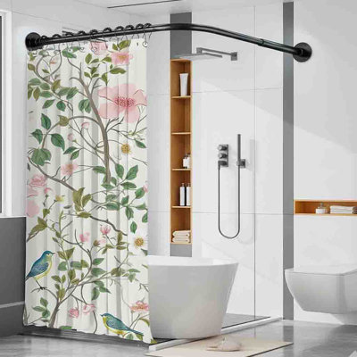 135cm L-Shaped Shower Curtain Pole