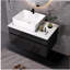 Petit meuble-lavabo flottant simple 31,5 po avec lavabo