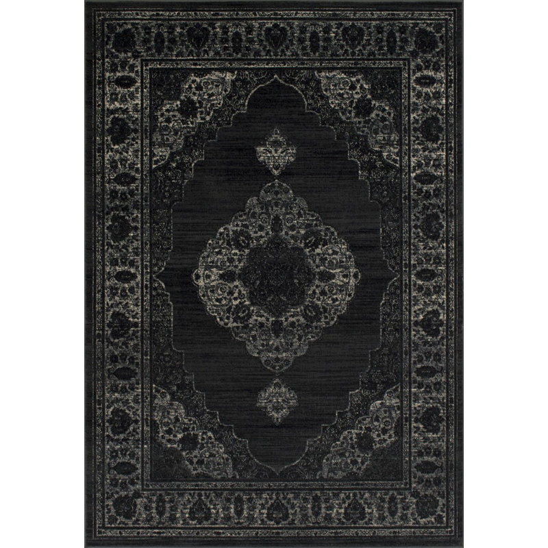 Tapis noir Robstown, Rectangle 5 pi x 7 pi