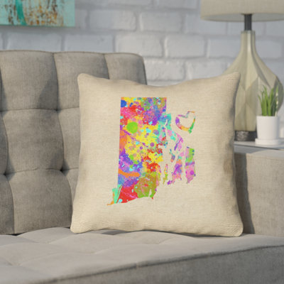 Coussin extérieur Katelyn Smith Rhode Island Love