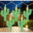 10-Count Green Cactus LED String Lights - 4.5ft Clear Wire