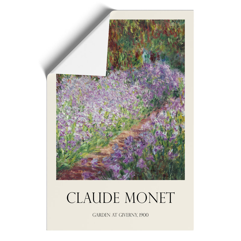 Irises In Monets Garden by Claude Monet - Wall Art, 42cm H x 30cm W x 0.1cm D