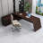94.49"Premium Solid-Wood Multi-Layer Board Office Desk-906833688