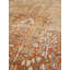 Tapis unique en laine noué à la main beige et rouille de 9 pi x 12 pi avant 1900