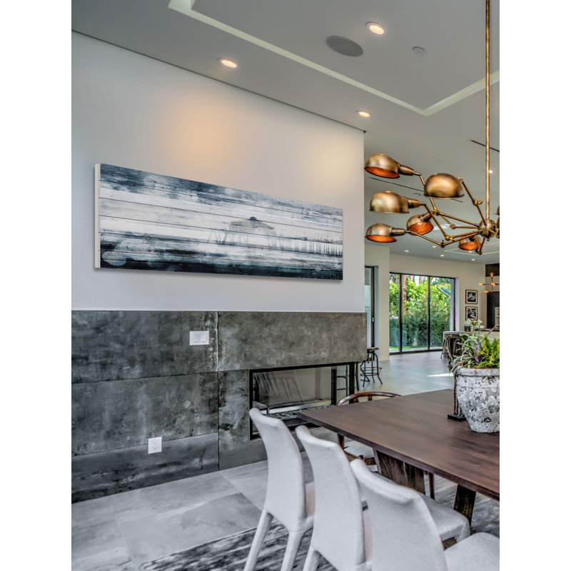 Waterspotted Pier by Parvez Taj - Panoramic Print on Canvas, 20" H x 60" W x 1.5" D