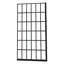 Porte de douche 38 po x 72 po en noir mat - panneau simple, rehausseur de salle de bain fixe, l 38 po x H 72 po