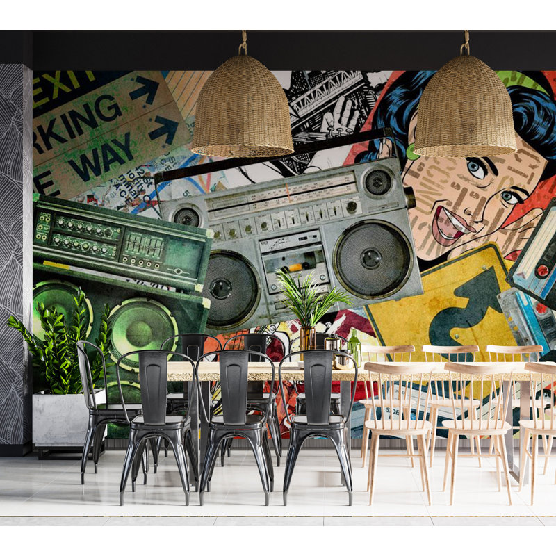 Ghobad Peel & Stick Wall Mural, 4.58' L x 77" W