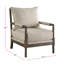 Fauteuil d'appoint rembourré beige et naturel Herndon-327846183-274322453