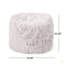 Pouf rond en fausse fourrure Mahin 5 pieds, lavande-990583996