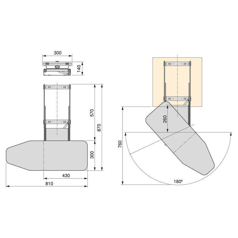Neco Metal Over The Door Ironing Board