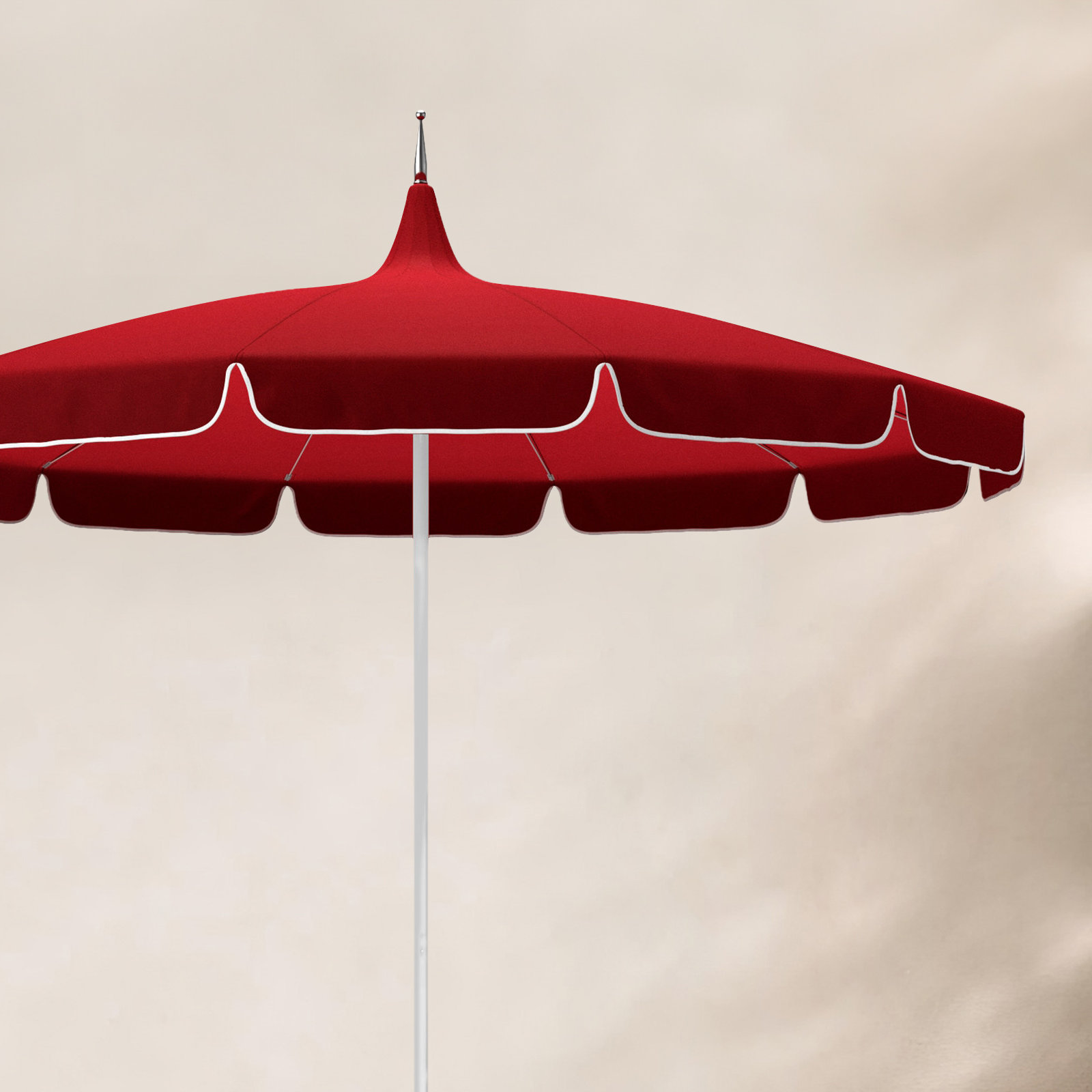 Nikolitsa 8.5' Sunbrella® Umbrella, Canvas Jockey Red Sunbrella® Canvas