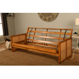 Full 77'' Wide Solid Wood Futon Frame, Mattress not Included