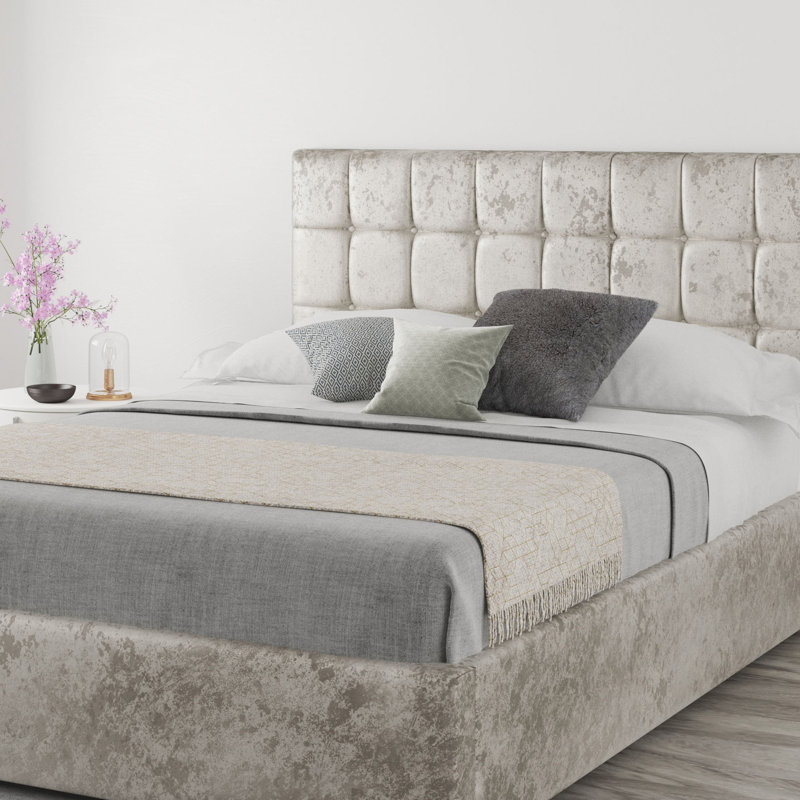 Wellington Upholstered Headboard, Single (3'), Velvet Pearl
